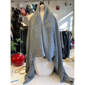 Grey throw over